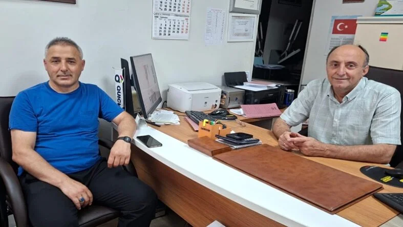 Eğitimciler Birliği Sendikası Beşikdüzü Şube Başkanı Mehmet Öztürk’ten Gazetemize ziyaret